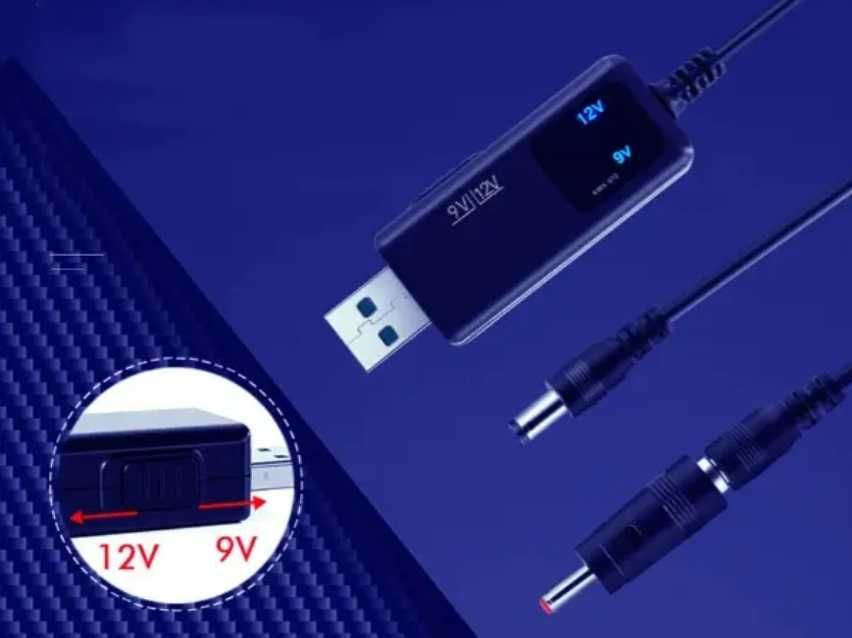 Кабель USB to DC для роутера з 5V на 9V  12V
