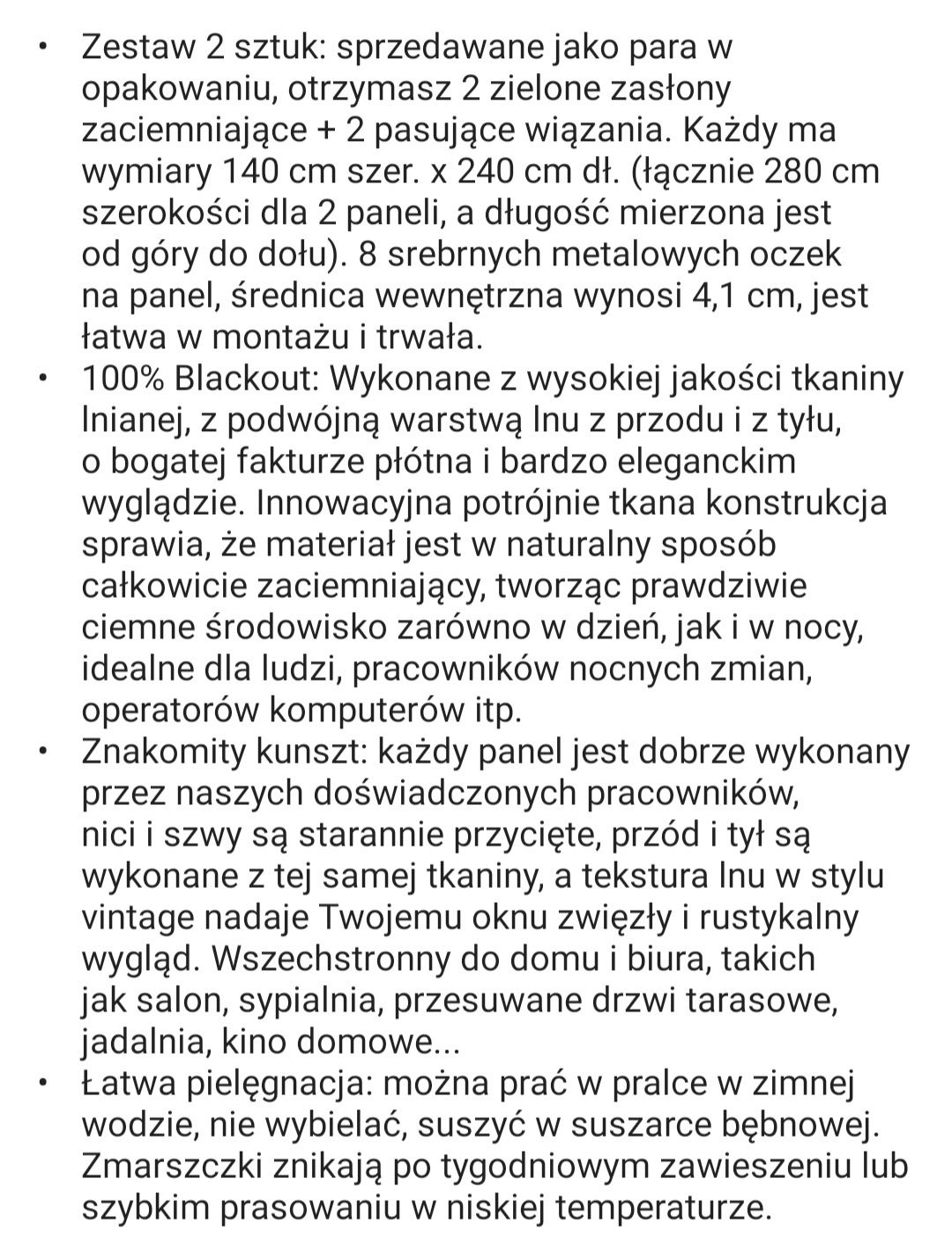 Zasłony zacieniające x2