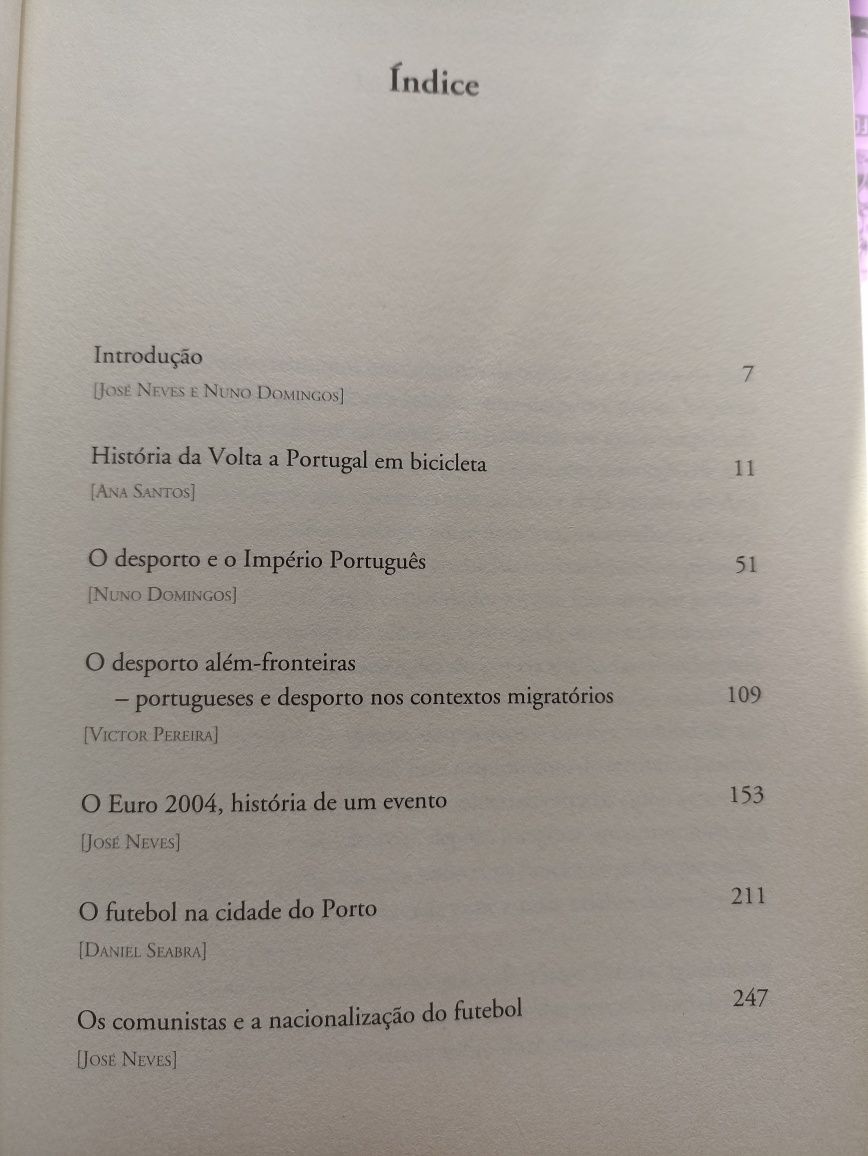 Livro Uma história do desporto em Portugal