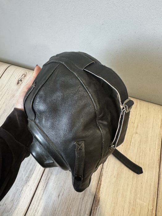 Кожаный зимний шлемофон