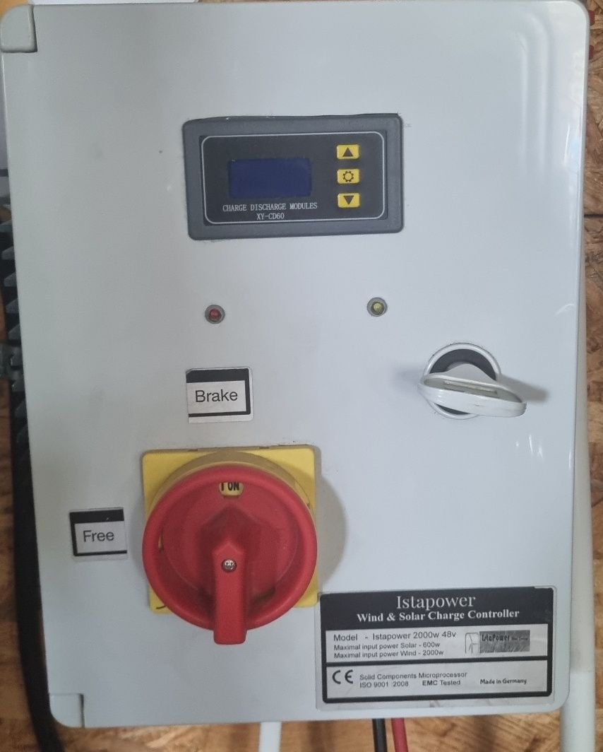 Turbina wiatrowa Ista Breeze 2kW 48V/3F + maszt + regulator
