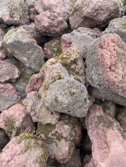 LAWA WULKANICZNA CZARNA CZERWONA Kamień Ogrodowy skała Lava Akwarium