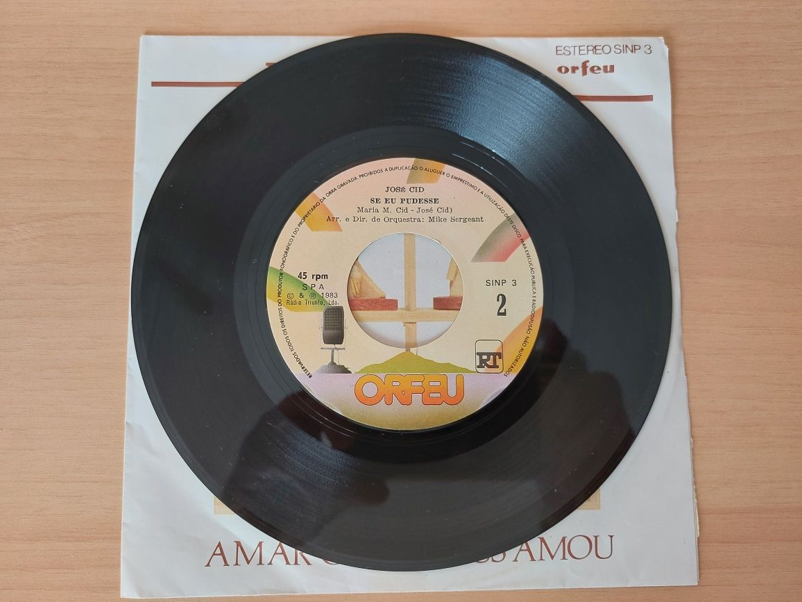 Vinil Single - José Cid - Amar como Jesus Amou 1983