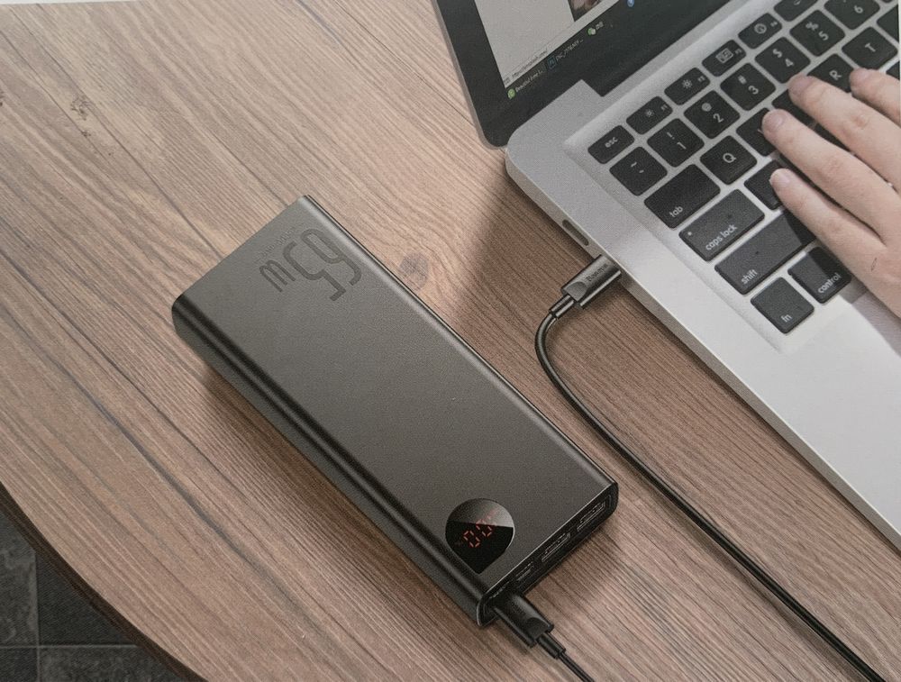 Power Bank Baseus 65W 20000mAh для ноутбука