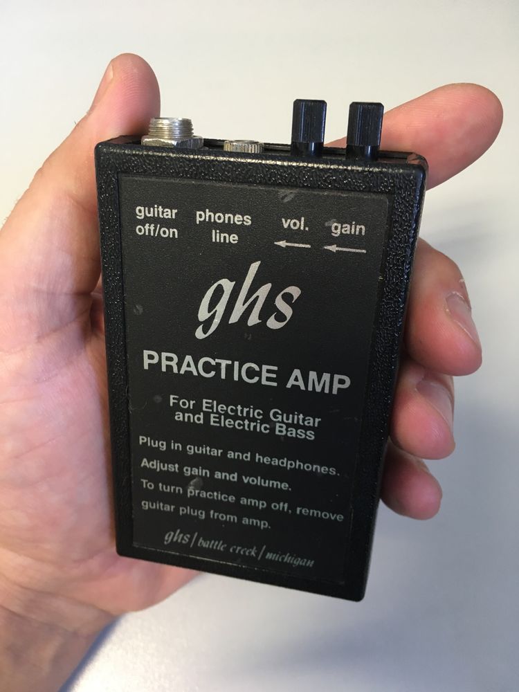 GHS practice amp- kieszonkowy wzmacniacz piecyk gitarowy słuchawowy