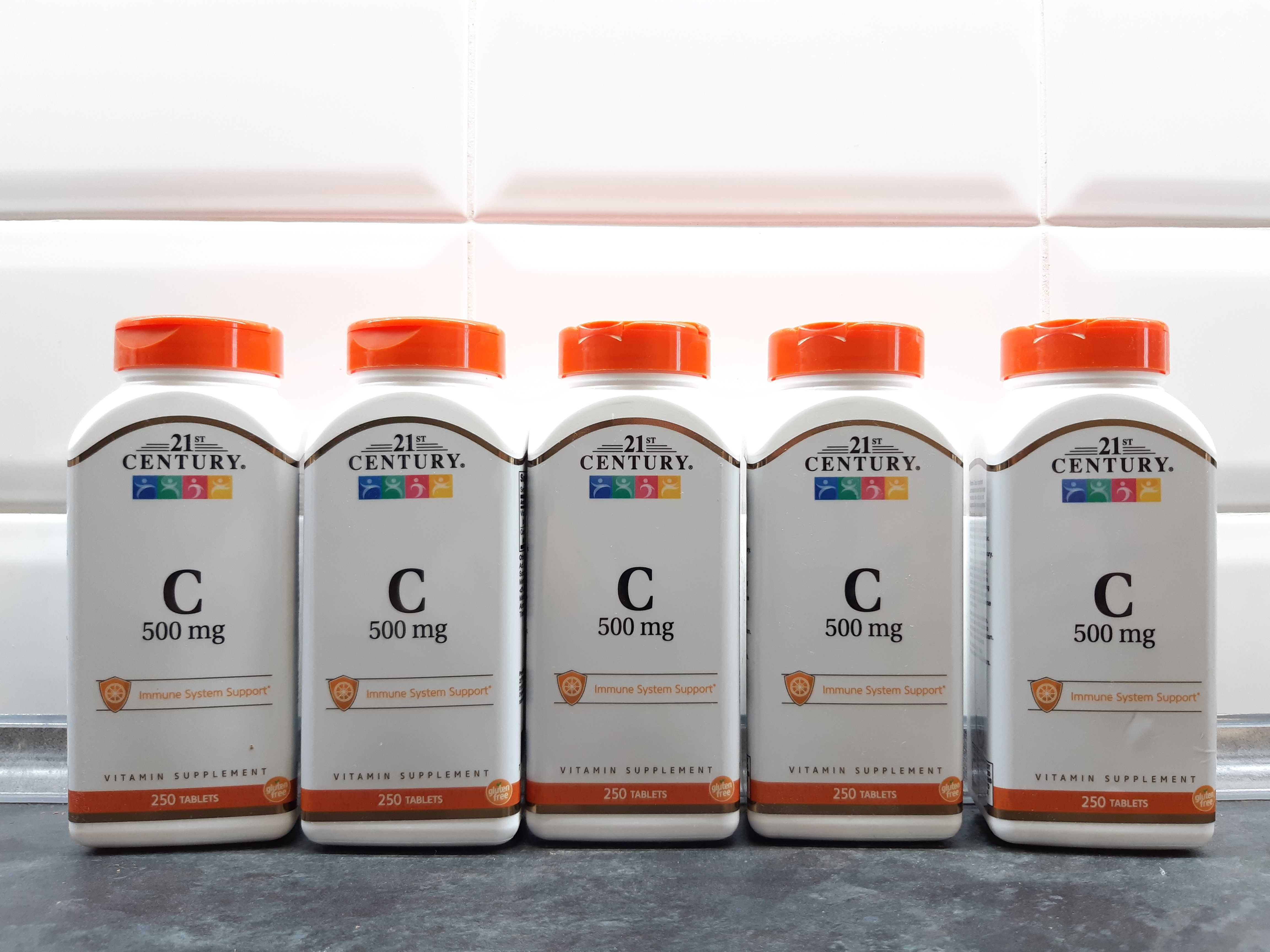 21st Century, Vitamin C-500 (250 таб), витамин С-500, вітамін С