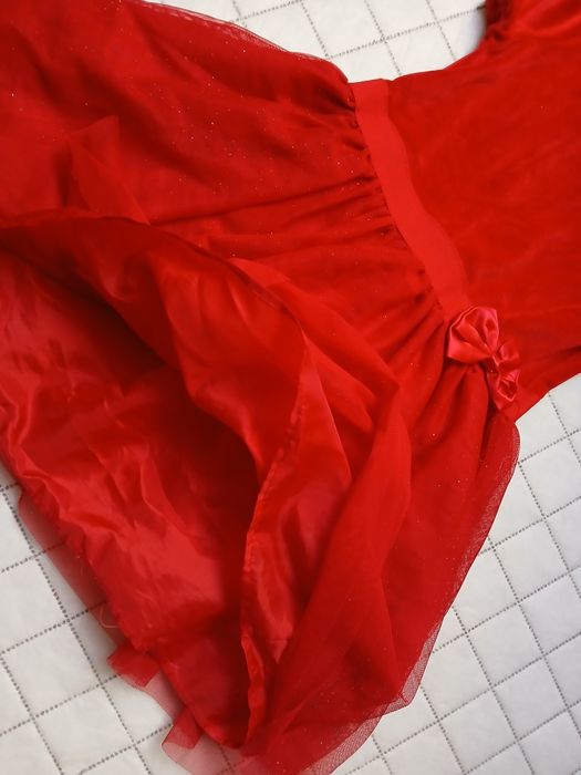 Dopodopo Sukienka Tiulowa Czerwona 110cm Jak Nowa