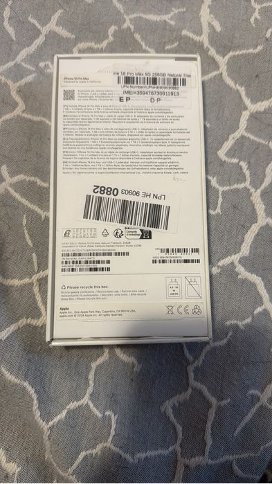 Iphone 16 pro max 256g