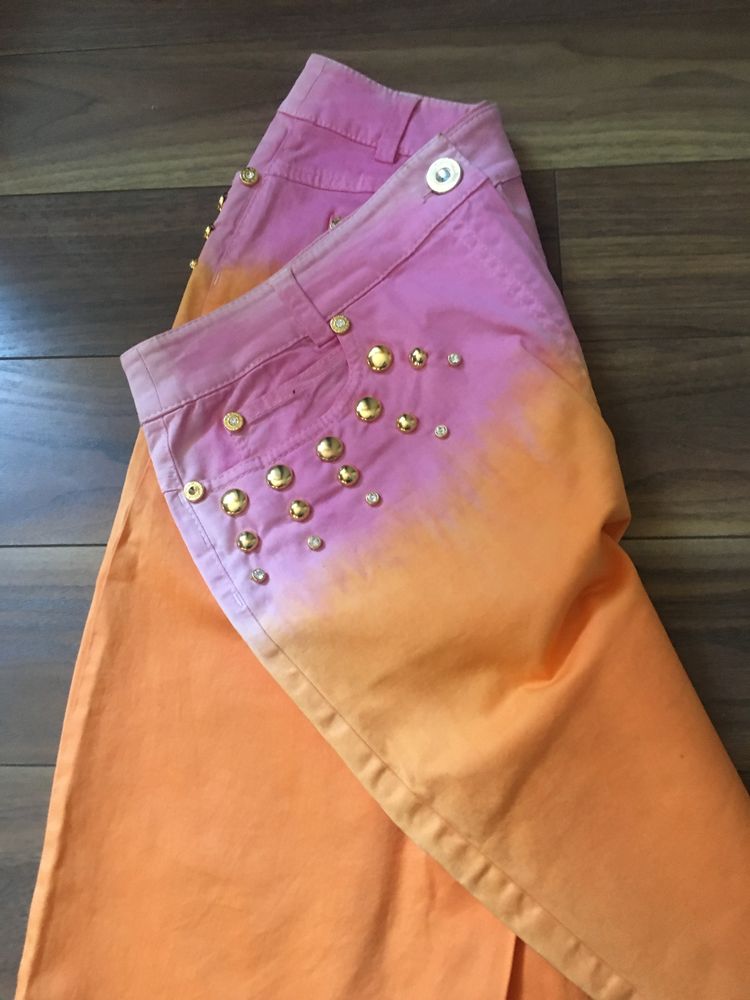 Spodnica kolorowa z ćwiekami l xl