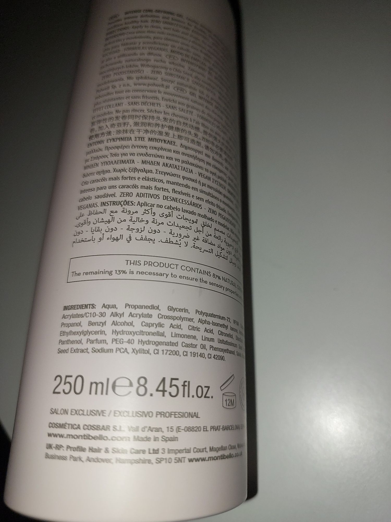 Żel do loków montibello decode zero loop 250ml