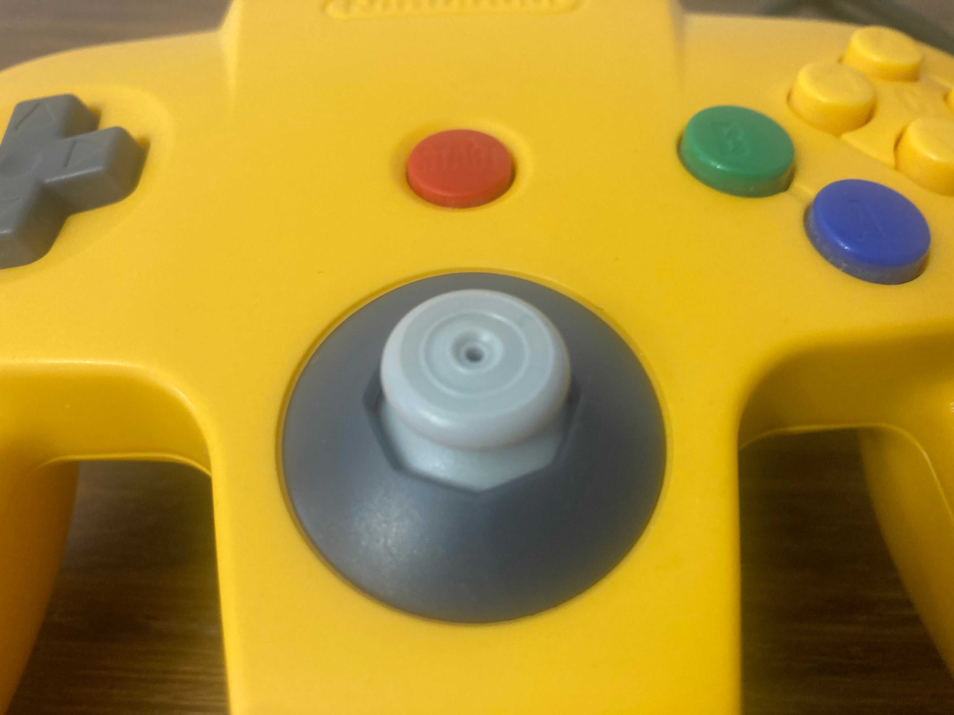 Nintendo N64 kontroler pad joystick N64 pad żółty zregenerowany