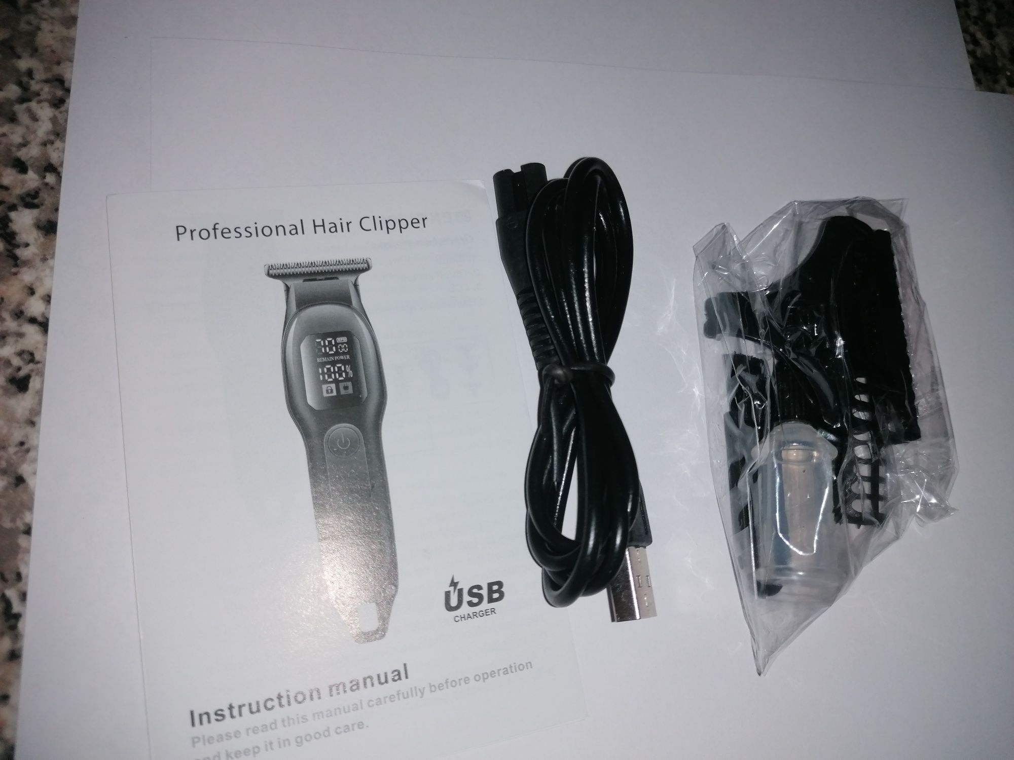 Máquina Cortar Cabelo USB NOVO