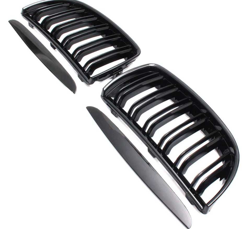 GRILL NERKI BMW E90 E91  PRE LCI oraz LCI Czarny połysk
