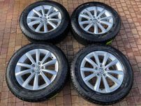 3604. Koła zimowe Tiguan II oryginał 5x112 215/65/17 2023/24r 8/8.8mm