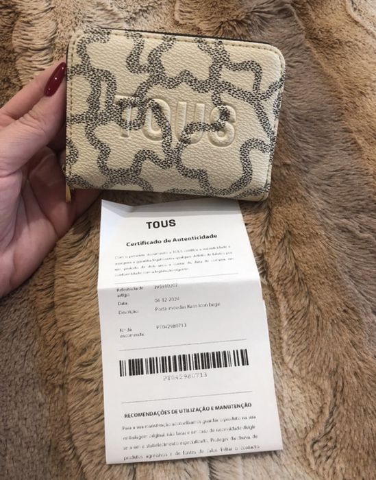 Porta-moedas bege Tous