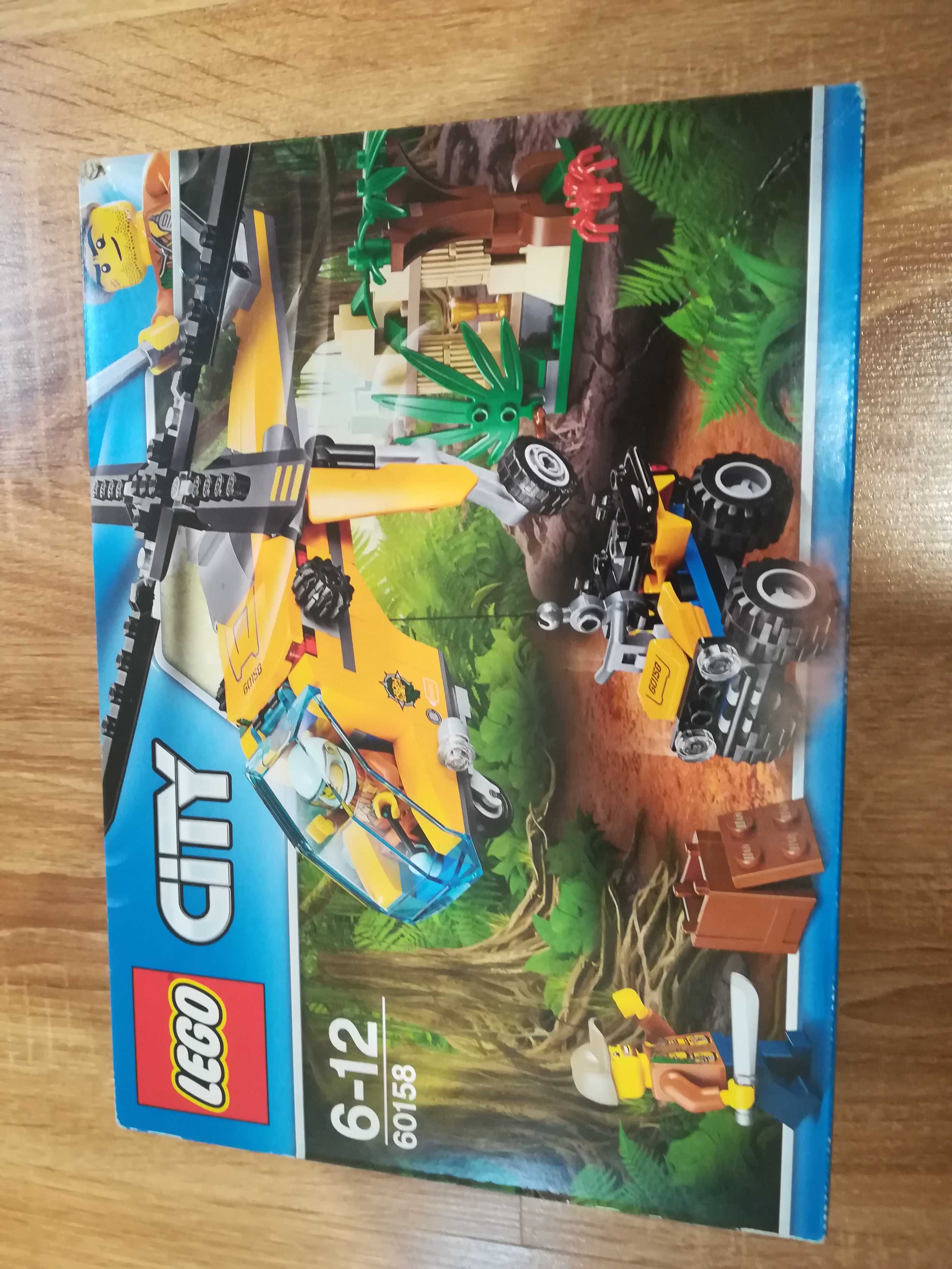 Lego 60158 helikopter transportowy w dżungli. nowe, nieotwierane