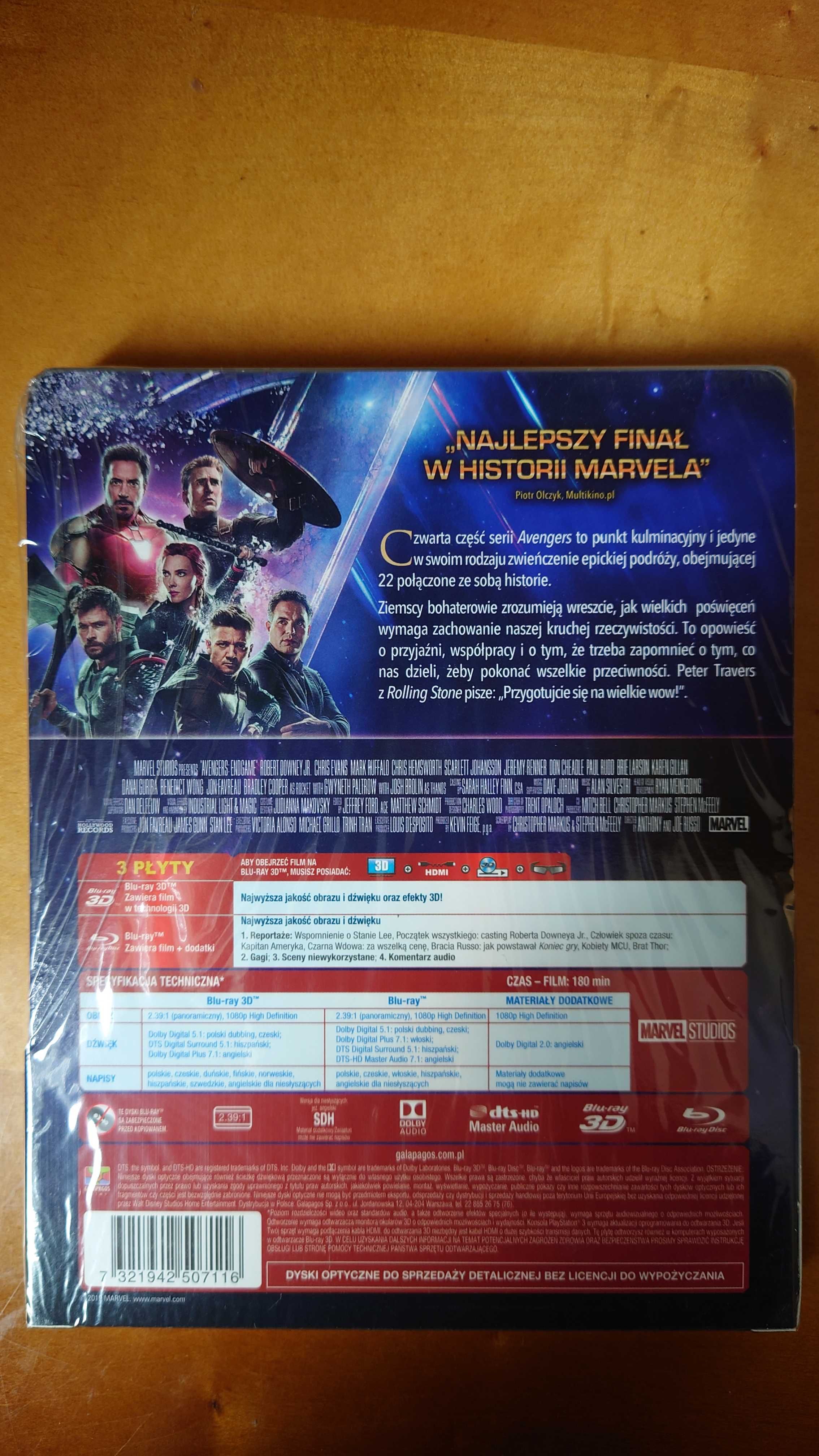 MCU - Avengers - Koniec Gry - Blu-Ray - Steelbook