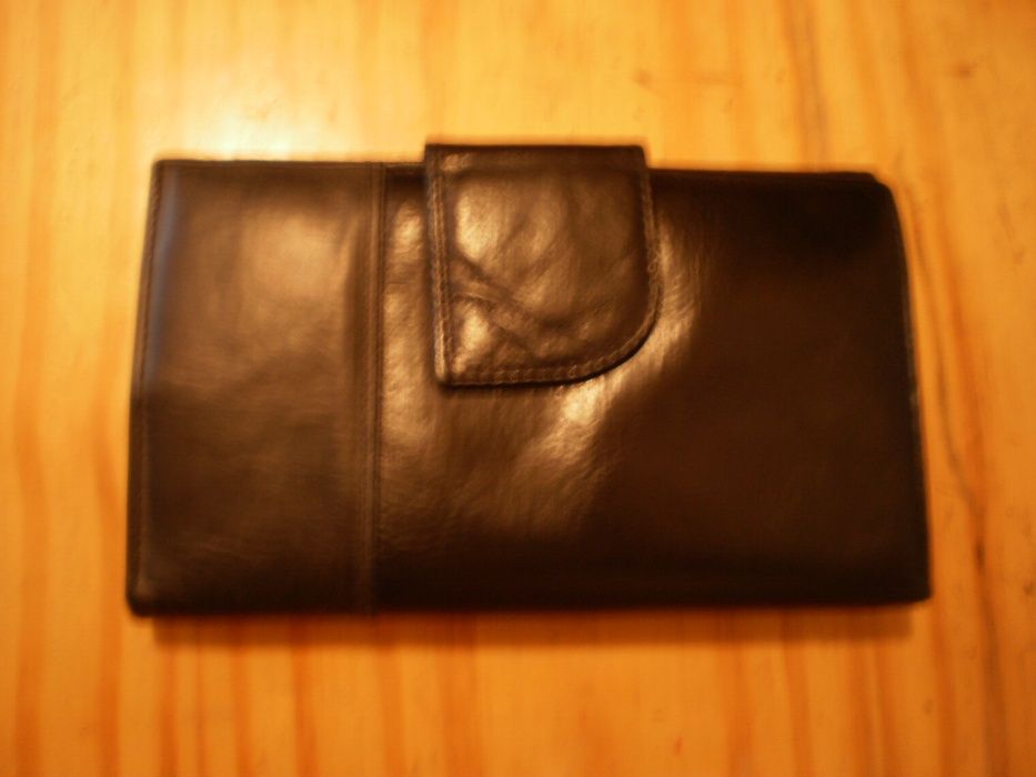 Carteira, senhora, pele genuína.