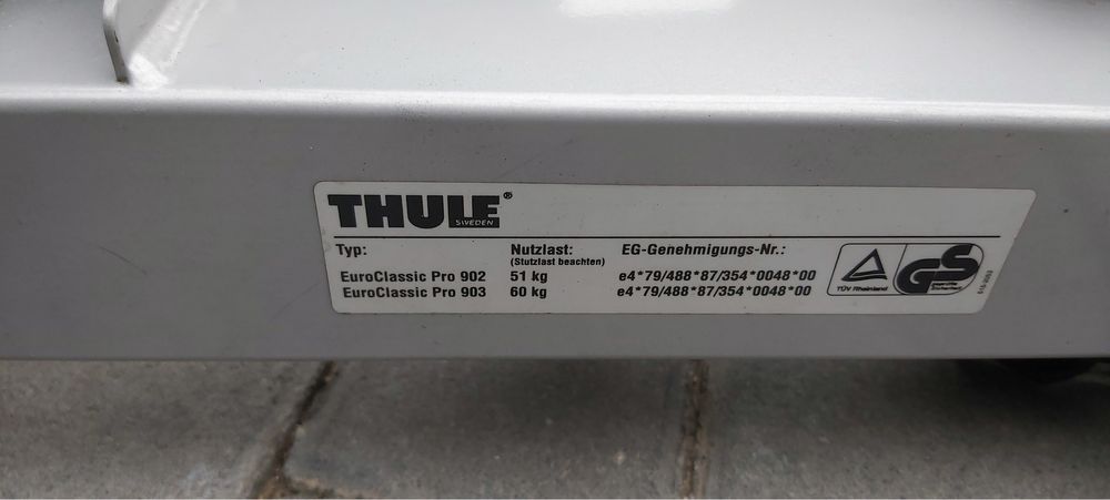 Bagaznik rowerowy na hak na 3 rowery Thule Euroclassic Pro 903 skladan