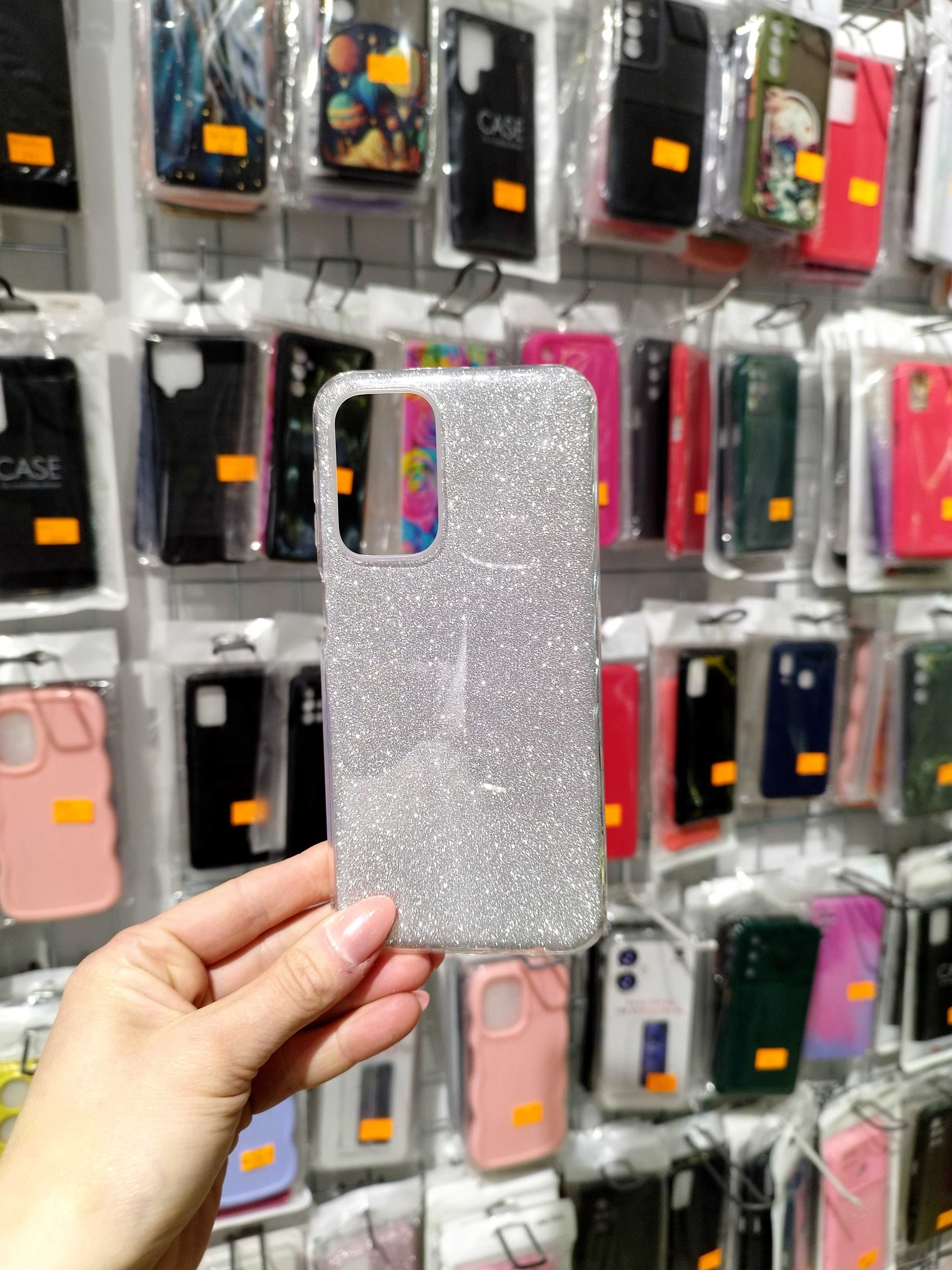 Case, etui, pokrowiec brokatowy Samsung A23 5G