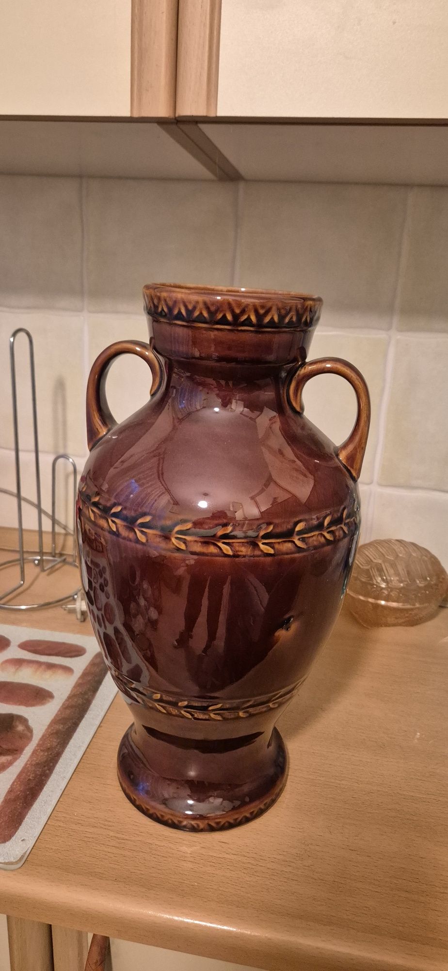 Amfora duży wazon porcelit