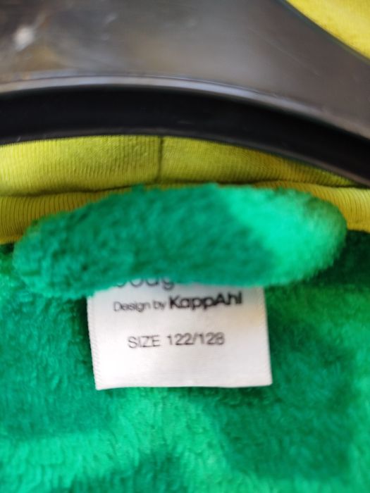 szlafrok dla dzieci żabka krokodyl zielony rozmiar 122-128Kapahl