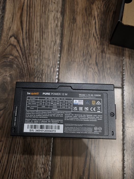 Zasilacz BE QUIET! Pure Power 12 M 1000W 80 Plus Gold