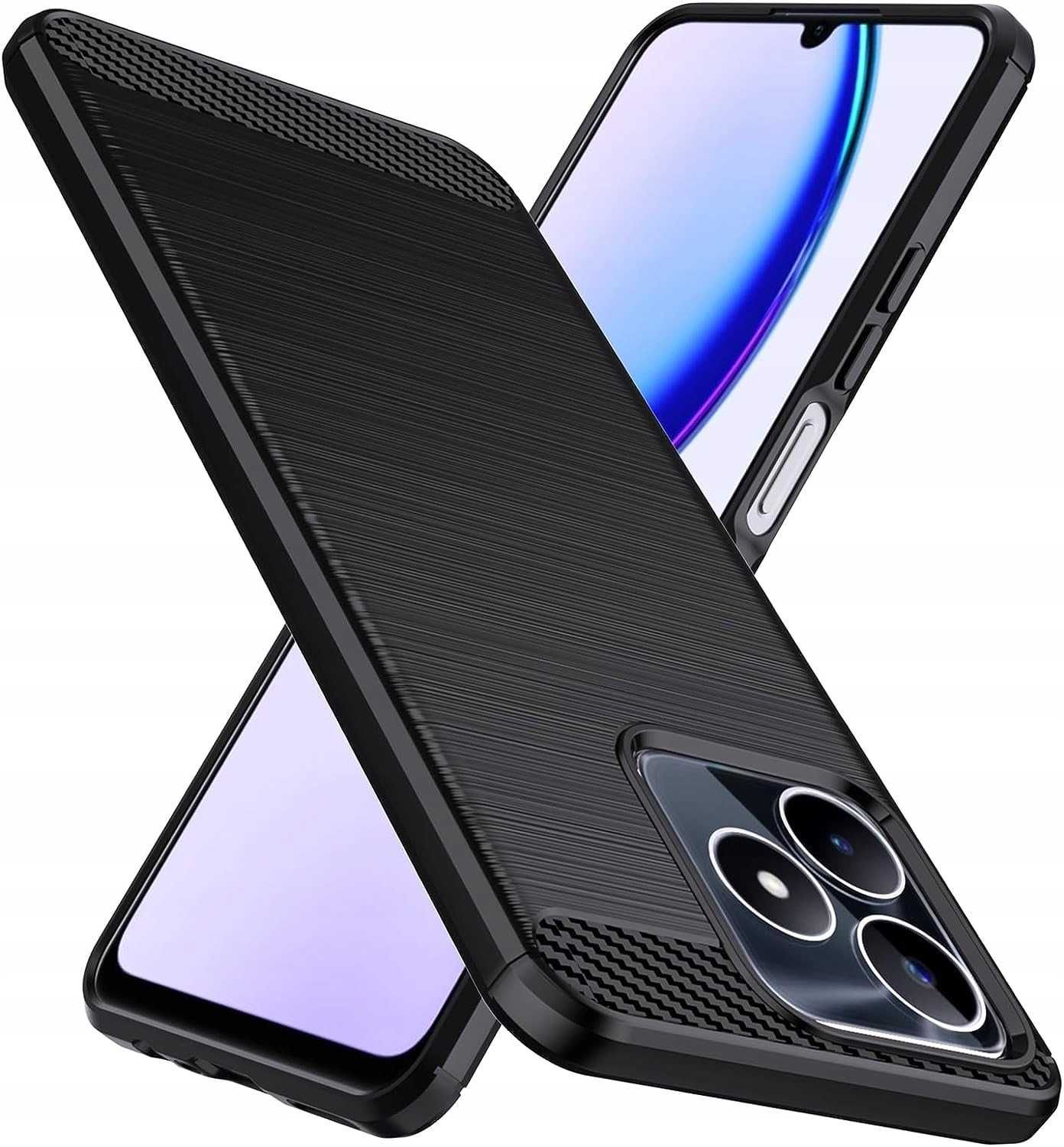 Etui Nakładka Carbon do Realme Note 50 + Szkło Hartowane
