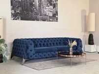Sofa Chesterfield granat welur 240x110 | Transport GRATIS 07.08