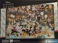 Puzzle Clementoni 1000 elementów, Disney, Myszka Miki, kompletne