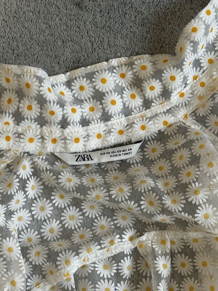 Koszula narzuta w kwiatki Zara XS/S