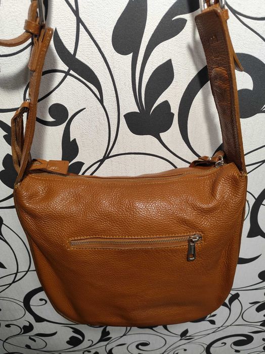 Натуральна шкіряна сумка borsa in pelle (made in italy)