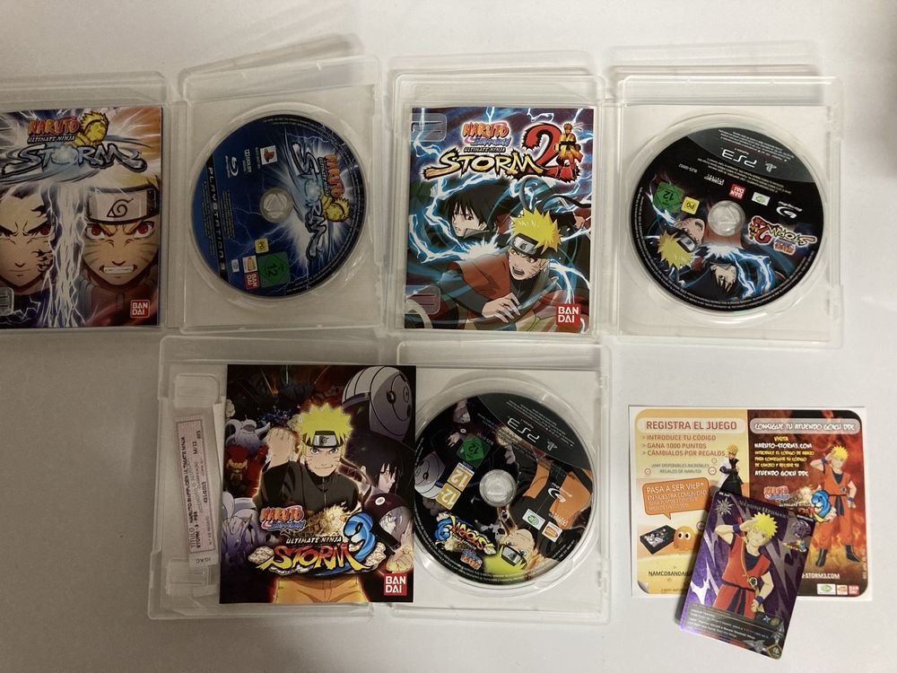 Jogos Naruto PS3 Impecáveis Colecionador