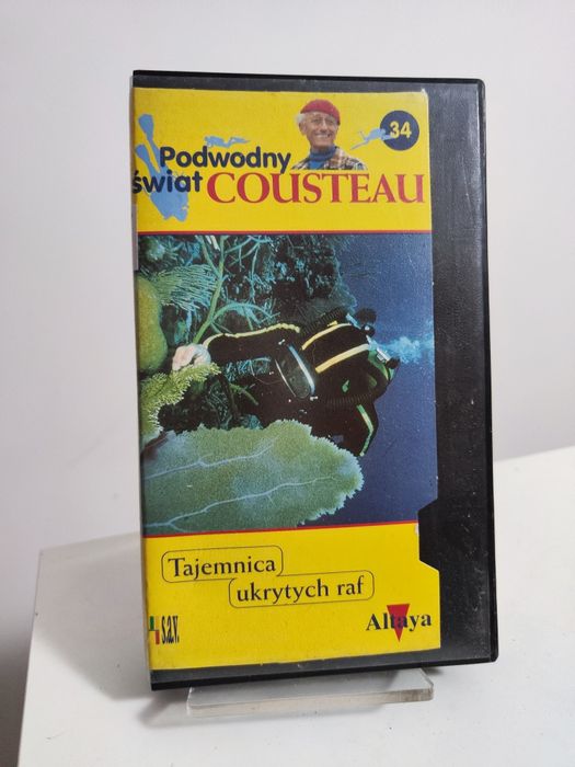Podwodny świat Cousteau 34 Tajemnica ukrytych raf kaseta VHS