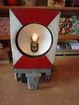 Lampa ostrzegawcza zasilana akumulator