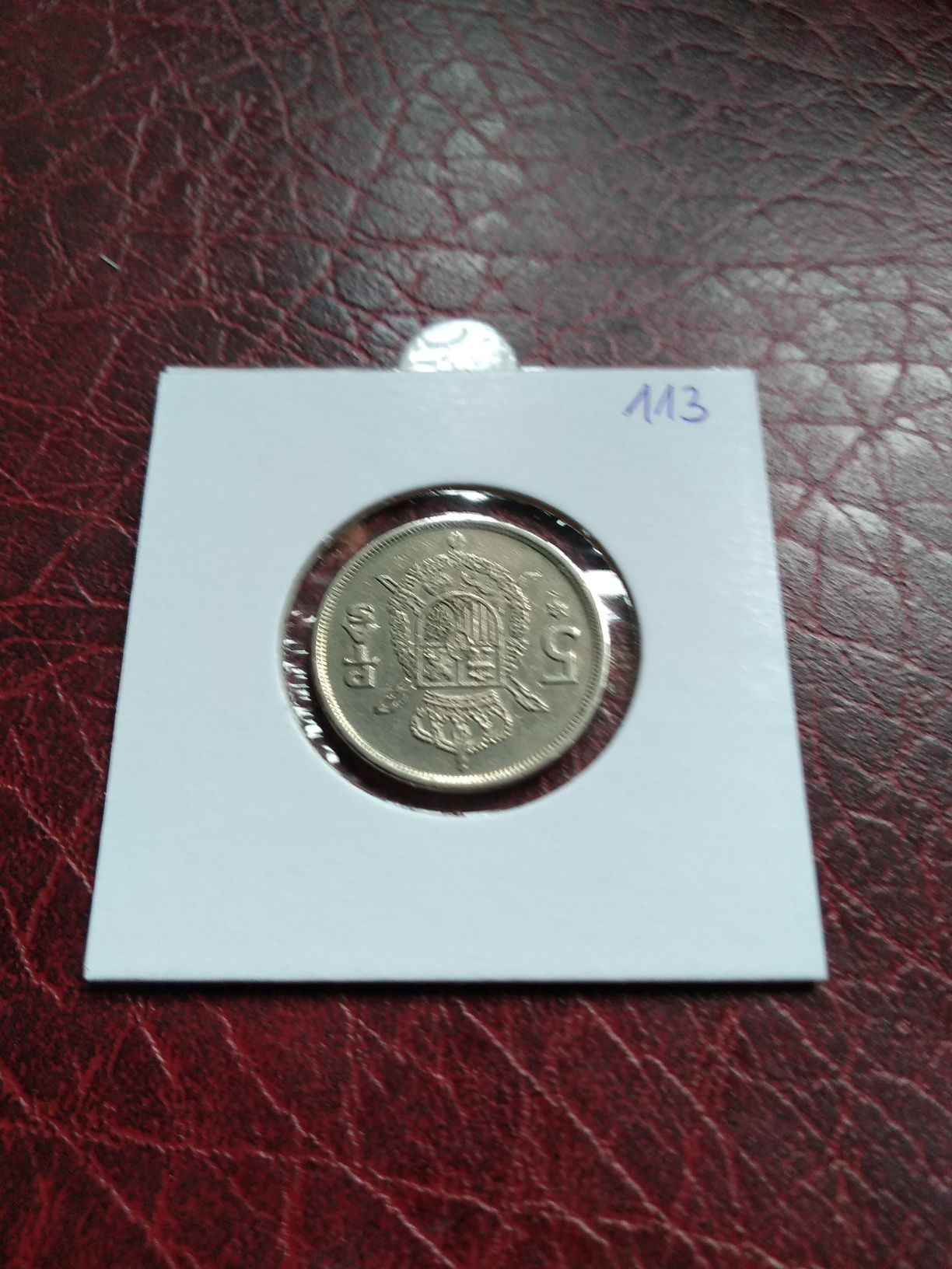 Moneta Hiszpania 5 ptas 1975