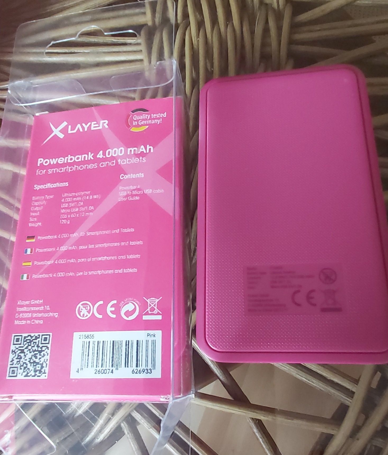 Nowy power bank X Layer Colour Line, 4000 mAh