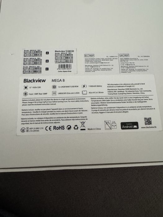 Tablet Blackview Mega 8