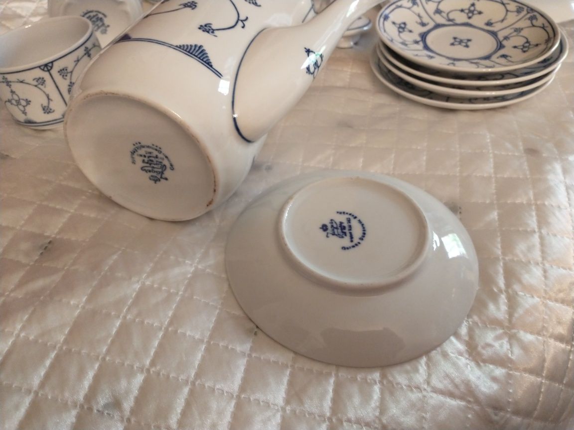 Zestaw  Blau Saks Jager porcelana staroć. indish blau