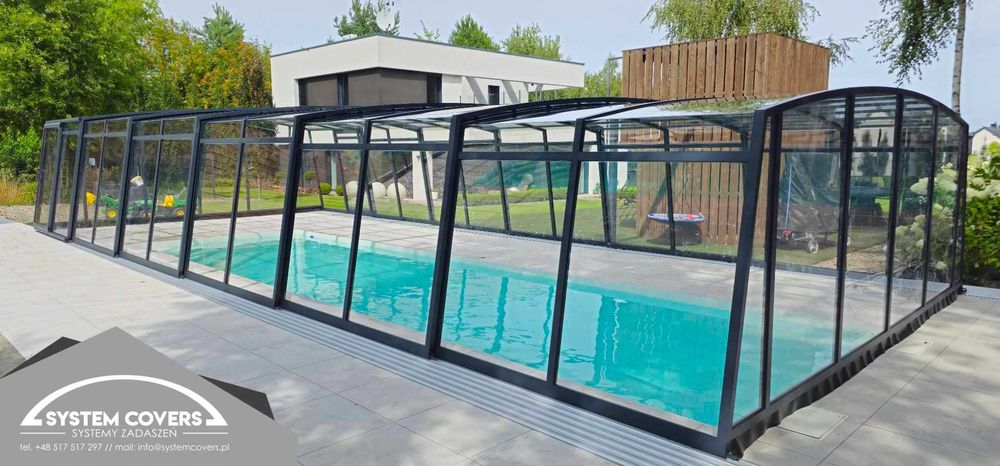 Zadaszenie basenowe, basenu, 500 x 1280 x220 cm - System Covers