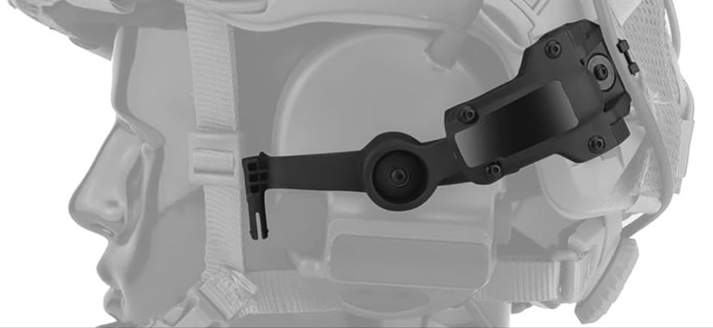 Adaptador de trilho de capacete tático