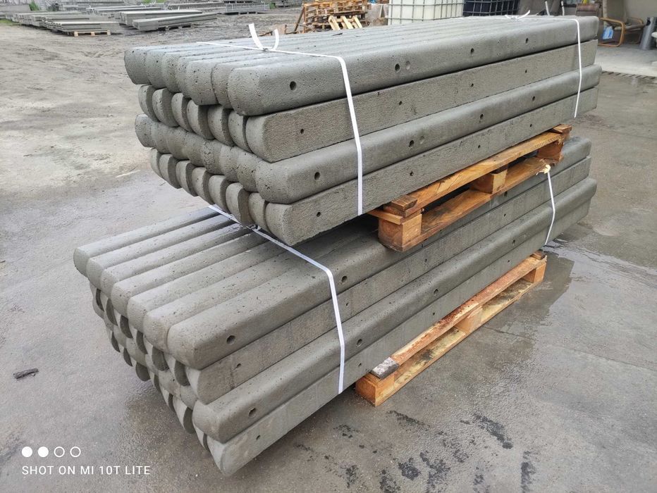 Slupki betonowe do siatki leśnej, do pastwisk, do sadu transport HDS