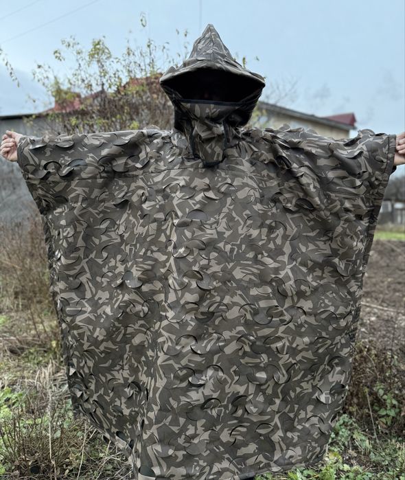 Анти-тепловізор пончо камуфляж осінь захист від тепловізорів