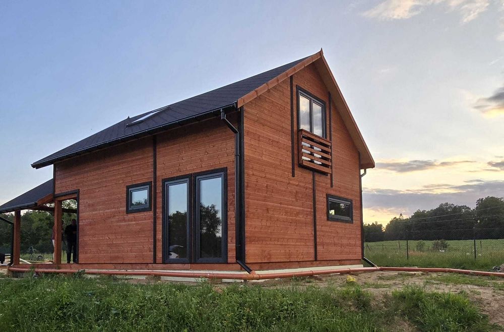 Dom drewniany Krokus 6 x 11m do 70m2Z poddaszem PROMOCJA