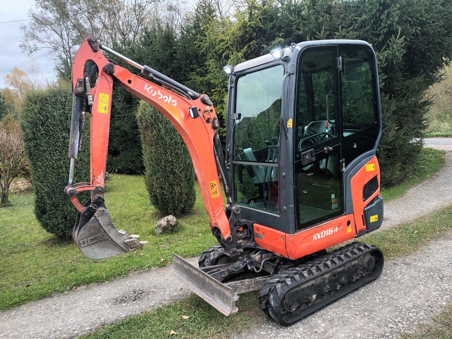 Kubota KX016-4 Minikoparka 1,7T 2016r Rozsuwane podwozie. Okazja!