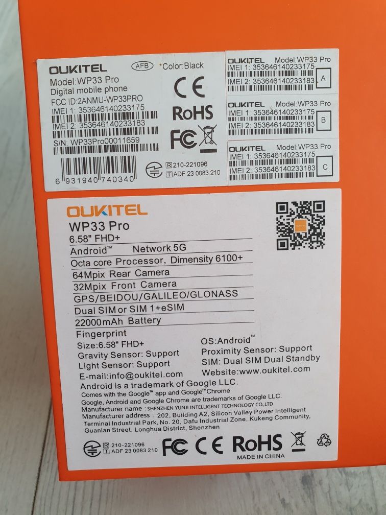 Oukitel WP 33 pro