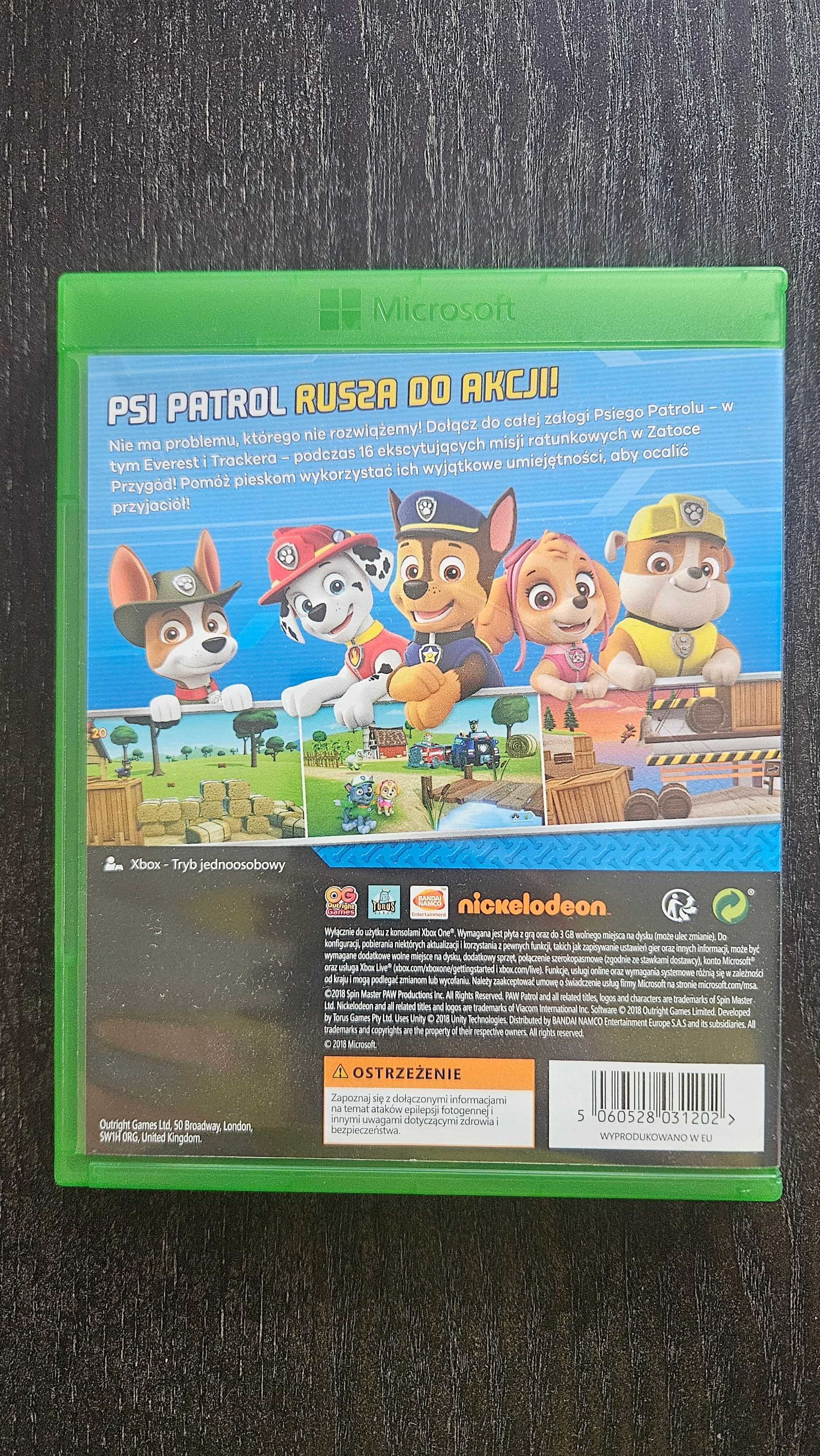 Gra Xbox PSI PATROL rusza do akcji PL, st. IDEALNY, prezent