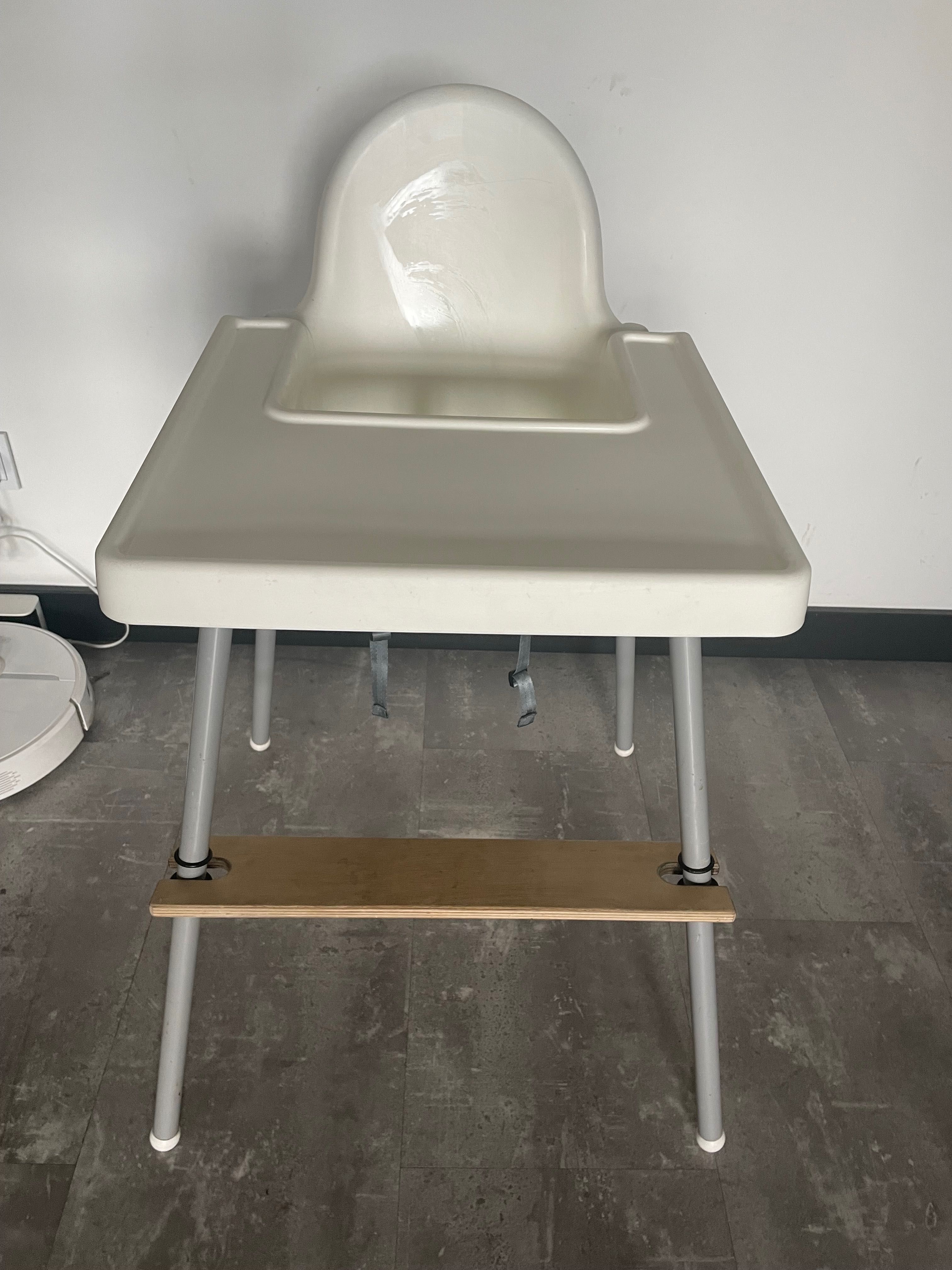 Ikea krzesełko do karmienia z podnóżkiem