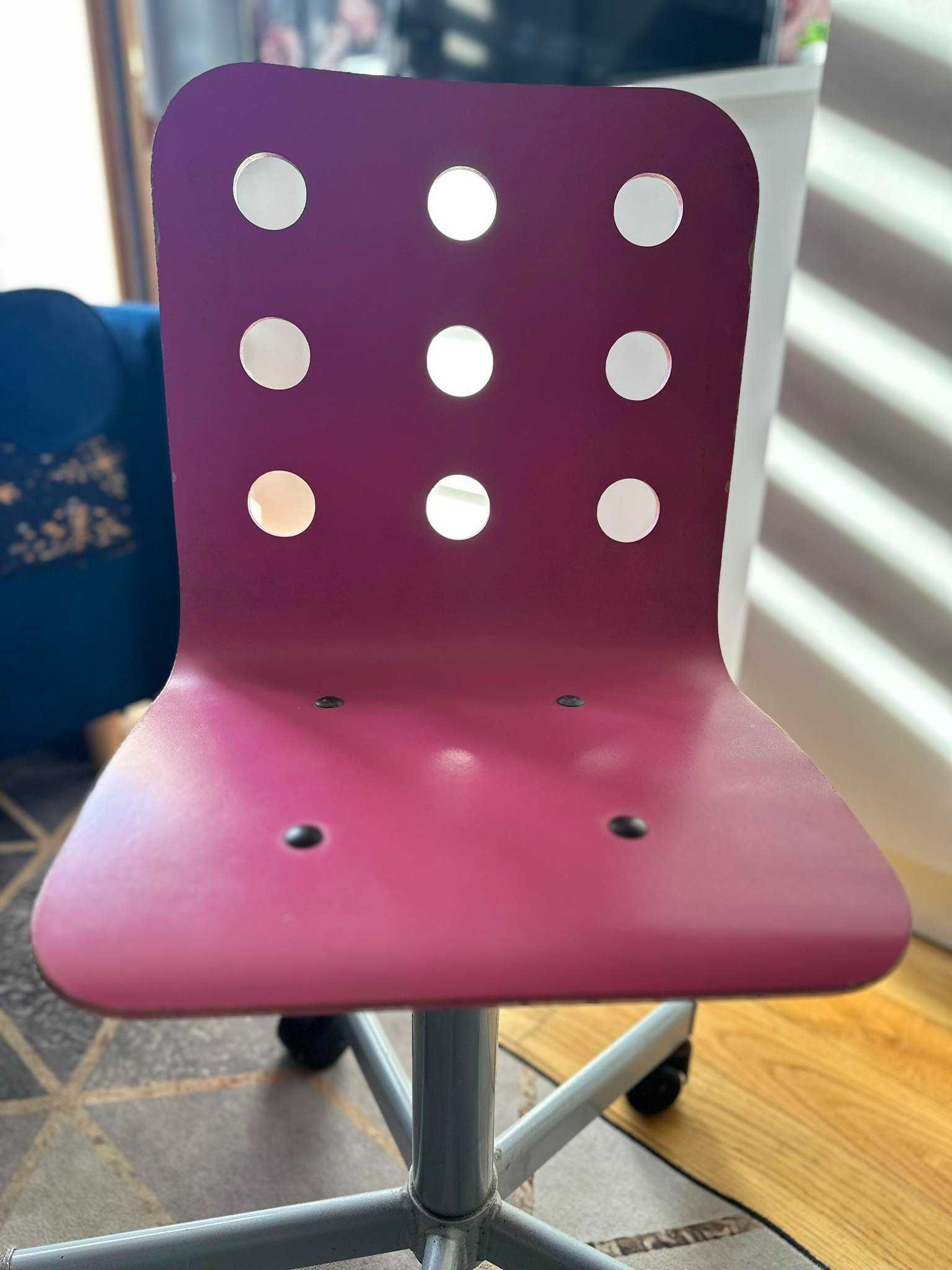 Krzesło różowe Ikea stan dobry