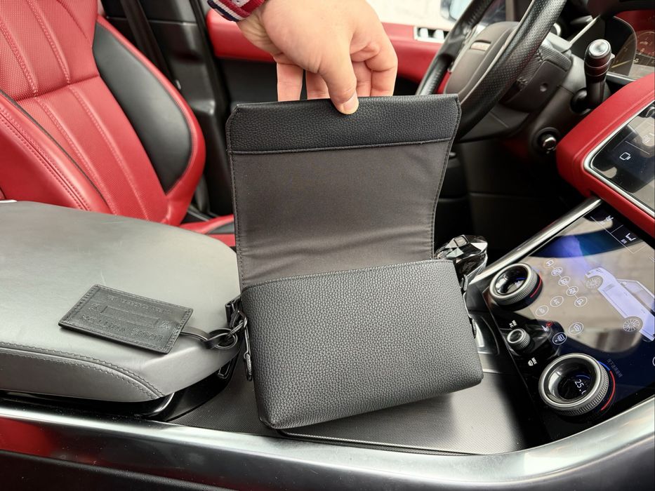 Louis Vuitton Fastline сумка мужская маленькая черная кожаная оригинал